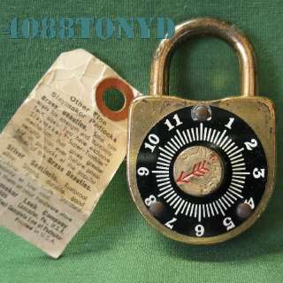   Scout Combination Antique Padlock No 453 Made in USA Pad Lock  