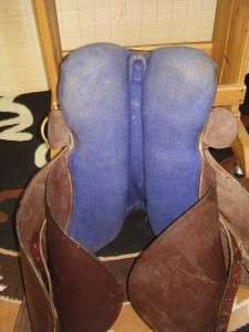Used 17 Australian Stock Aussie Saddle Horse Tack with horn  