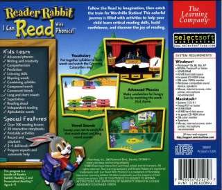 New Kids Software READER RABBIT I CAN READ WITH PHONICS  