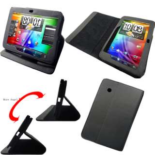 3IN1 for HTC Flyer EVO View 4G Tablet Leather Stand Case Cover 