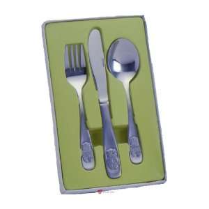  3 Piece Childrens Cutlery Set Teddy Patio, Lawn & Garden