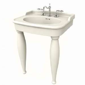   Mounted Fire Clay Lavatory Console with 8 Cente