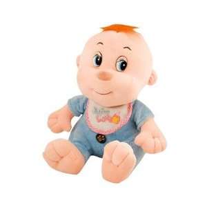  Soft Plush Russian Speaking Toy   Baby with a Bib 