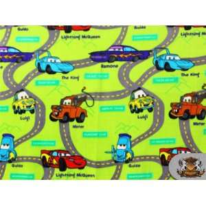  Fleece Printed *Cars Map* Fabric / By the Yard Everything 