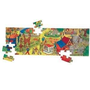  Wooden Floor Puzzle Zoo Toys & Games