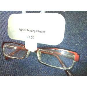 Foster Grant Shiloh Reading Glasses 1.50 Strength Red Silver