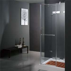   40 In Frameless 3/8 In Clear/Chrome Shower Enclosure 