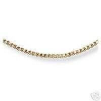 14kt YG Box Link Chain With Spring Ring Clasp  