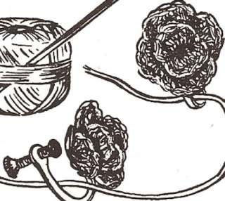 Vintage Crochet Flower Jewelry Earrings Pattern 2 style  