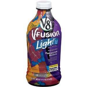 V8 V Fusion Vegetable & Fruit Juice Light Pomegranate Blueberry   8 