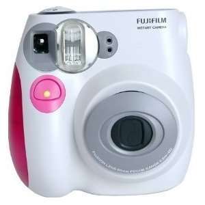   Fuji Instax Mini 7s Pink Trim with Twin Pack of Instax Film Camera