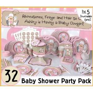  Little Cowgirl   32 Baby Shower Party Pack Toys & Games