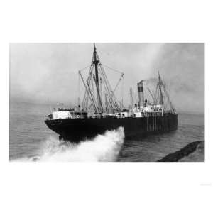  SS Ohioan Steamer on Rocks by Cliff House   San Francisco 