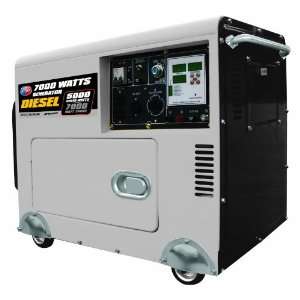   APG3203 7000w 10 HP Silent Diesel Generator Patio, Lawn & Garden