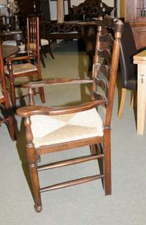 Oak Ladderback Farmhouse Kitchen Chairs Chair  