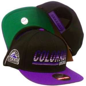  SNAPBACK HAT CAP COLORADO ROCKIES AMERICAN NEEDLE FLAT 