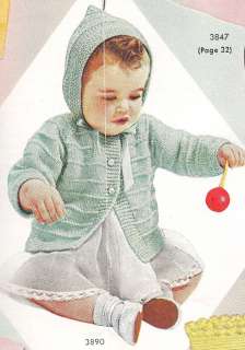 Knitting PATTERN Baby Hooded Sweater Jacket Hoodie Coat  