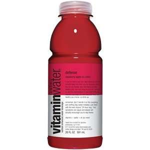 Glaceau Vitamin Water defense Raspberry Apple   24 20oz Bottles