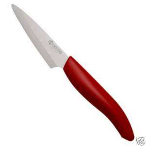 Kyocera Ceramic Paring Knife RED HANDLE 3 1/7 Bonus  