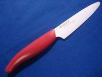 KYOCERA KNIFE FK 075WH RD CERAMIC PARING RED NIB  