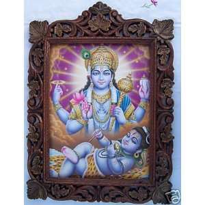  Lord Shiva giving blessing to Bal Krishna, Frame 