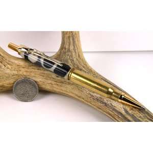   Acrylic 308 Rifle Cartridge Pencil With a Gold Finish