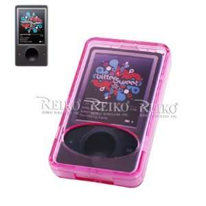  Fashionable Crystal Case MICROSOFT ZUNE PINK Cell Phones 