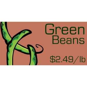  3x6 Vinyl Banner   Green Beans Vegetables 