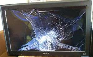 Broken Screen Sony KDL 32L5000 LCD TV  