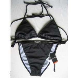  Gucci Black Monogram Bikini Swimsuit Sizes Medium&Large 
