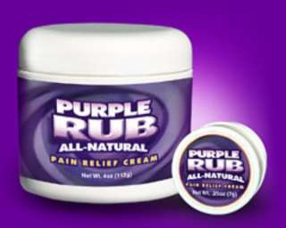 Purple Emu Purple Rub All Natural Pain Relief Cream 30% Emu Oil  