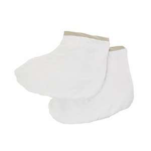  Canyon Rose Velour Foot Booties, White (Pack of 2) Beauty
