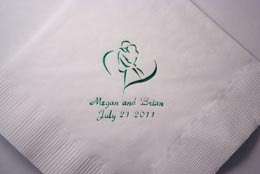 250 Personalized Luncheon Napkins custom printed  