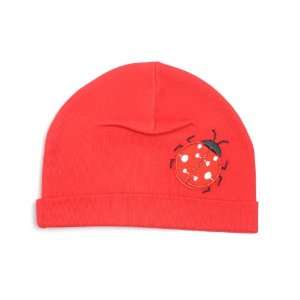  Red Ladybug Applique Cotton Hat Baby