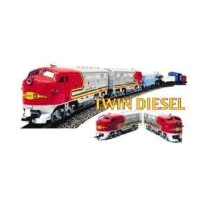  HO TWIN DIESEL SET/EZ TRACK SF Toys & Games