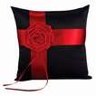 Midnight Rose Pillow   Black Midnight Rose Pillow 