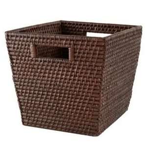   Storage Collection Cube Basket, Es Rattan I Am Cube Basket Home