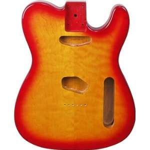  REPLACEMENT TELE® BODY QUILT CHERRY SUNBURST Musical 