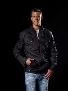 Nice Black Zipper Down Biker Jacket by Smash H927  