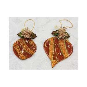  Holiday Lights Ornaments Sheer Copper by Prima Arts 