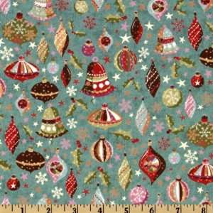  44 Wide Moda Fruitcake Small Ornaments Avalanche Teal 