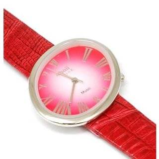 Anaii Pink Music Red Strap Ladies Fashion Watch
