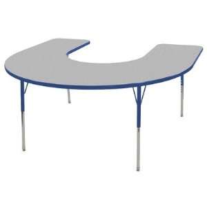  60 x 66 Horseshoe Shaped Adjustable Activity Table in 