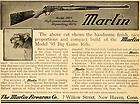 1907 Ad Marlin Firearms Model 1893 Smokeless Repeating Rifle Gun 