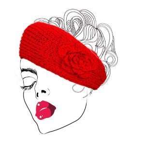  Angel Hand Made Acrylic Headband Hat Scarf Red Everything 