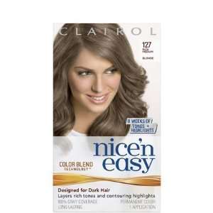  Clairol Nice n Easy Haircolor, 127 Medium Blonde Beauty