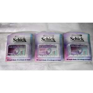  Schick Silk Effects Plus Refill Blades   10 Count Health 