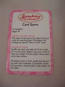   SHORTCAKE Playing Card Game Complete IOB Old Maid Concentration  