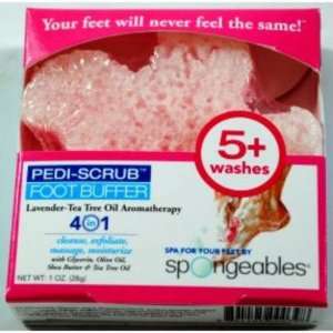  Spongeables® Pedi Scrub Foot Buffer   Lavender Case Pack 