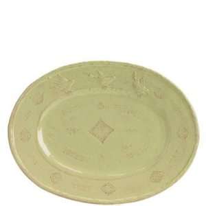  Vietri Bellezza Celadon Large Oval Platter 17 In L, 13 In 